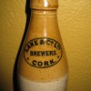 3. Stone bottles from Lanes Southgate Brewery. Courtesy of Colman Ryan. Pic: G. Lehane, Grange Franfkield Partnership. 